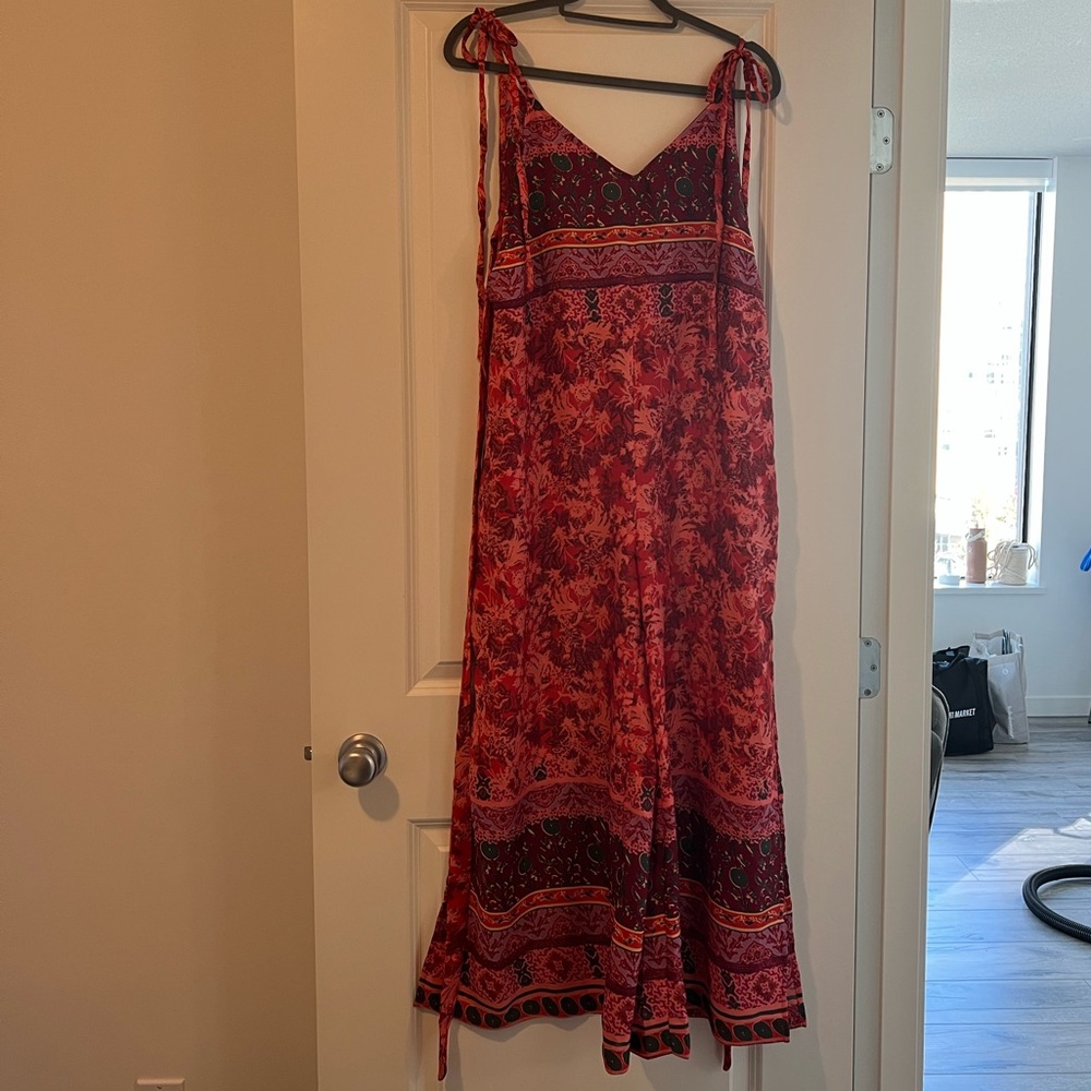 Floral Red Free People Jumpsuit